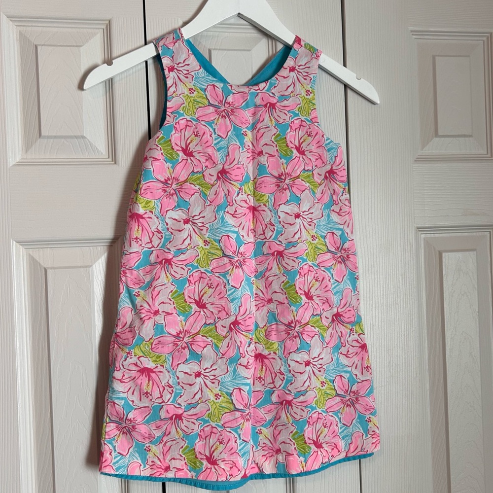 Tommy Bahama Floral hibiscus flower Summer Dress Little Girl Sleeveless Vacation